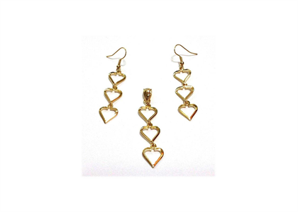 Gold Plated | Hearts Pendant Sets